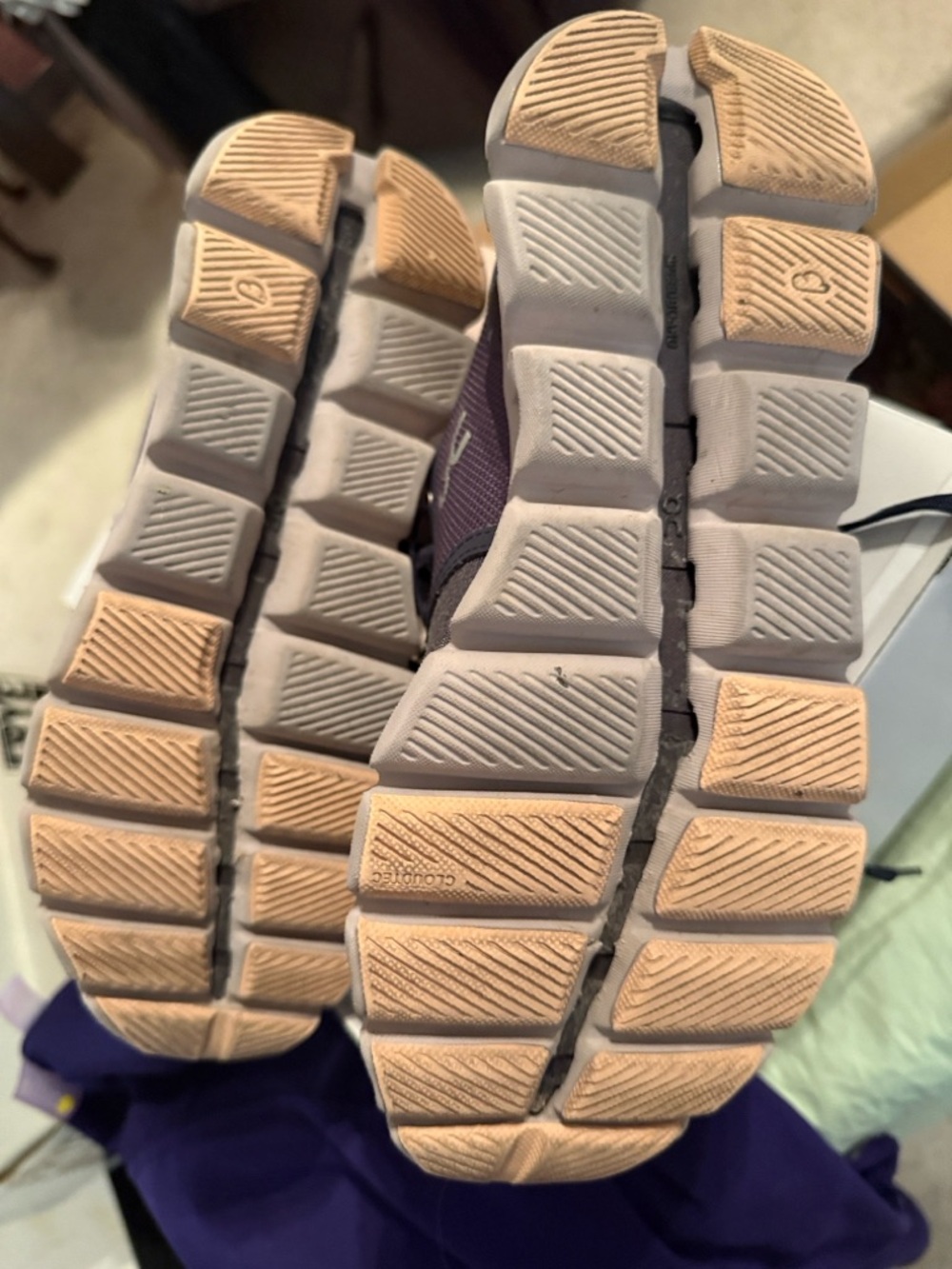 On Cloud Women's Blue w/Lavender Running Shoes - Picture 7 of 7